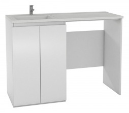 Тумба с раковиной DOMINO Home&Horeca COSMOS 120, 120x87x47.6 см, белый