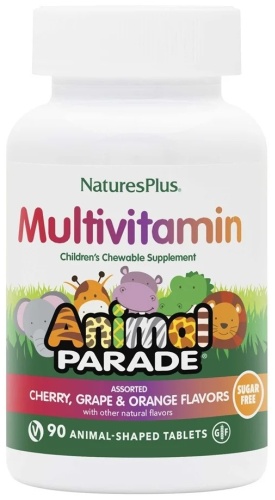 NaturesPlus, Animal Parade Assorted Sugar Free 90 tablets