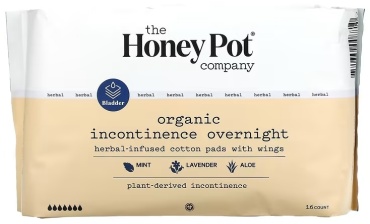 Прокладки урологические The Honey Pot Company organic incontinence overnight 16 шт