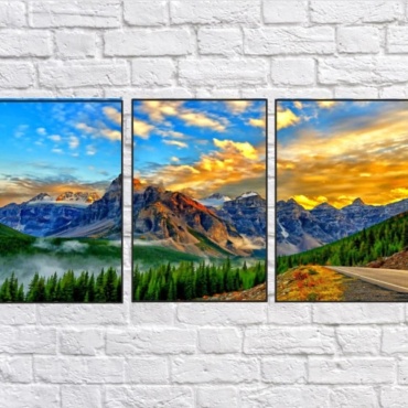 Art-poster модульная картина Горы 30x42 см