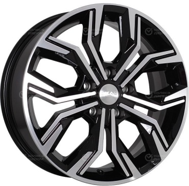 SKAD Амиата 7x17/5x100 D67.1 ET38 4 диска черный, серебристый