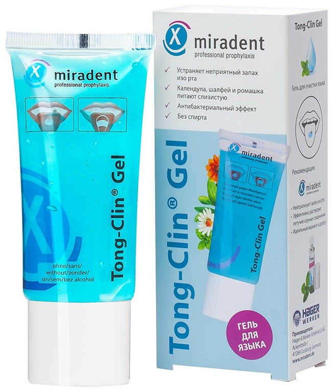 Miradent Tong Clin Gel освежитель полости рта нейтральный 50 мл