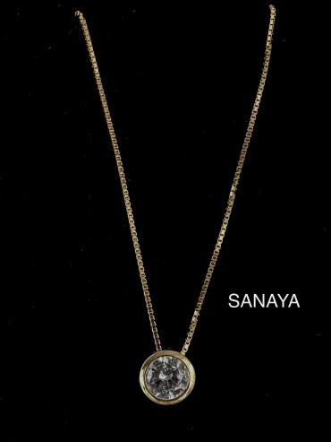 Подвеска Sanaya Zhuldyz 0189 вес 2 г серебро, цирконий