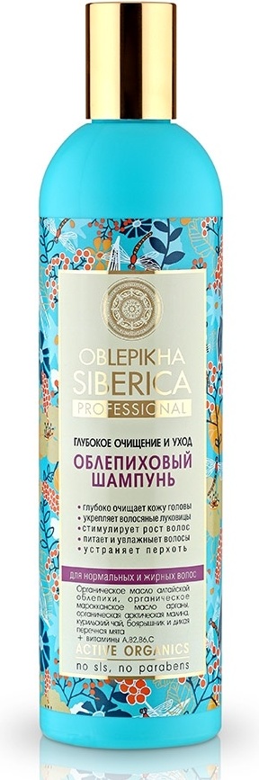 Natura Siberica Oblepikha Глубокое очищение и уход шампунь 400 мл