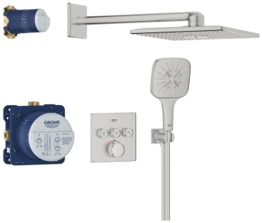 Grohe душевая стойка Rainshower 310 Cube SmartControl 34864DC0 суперсталь