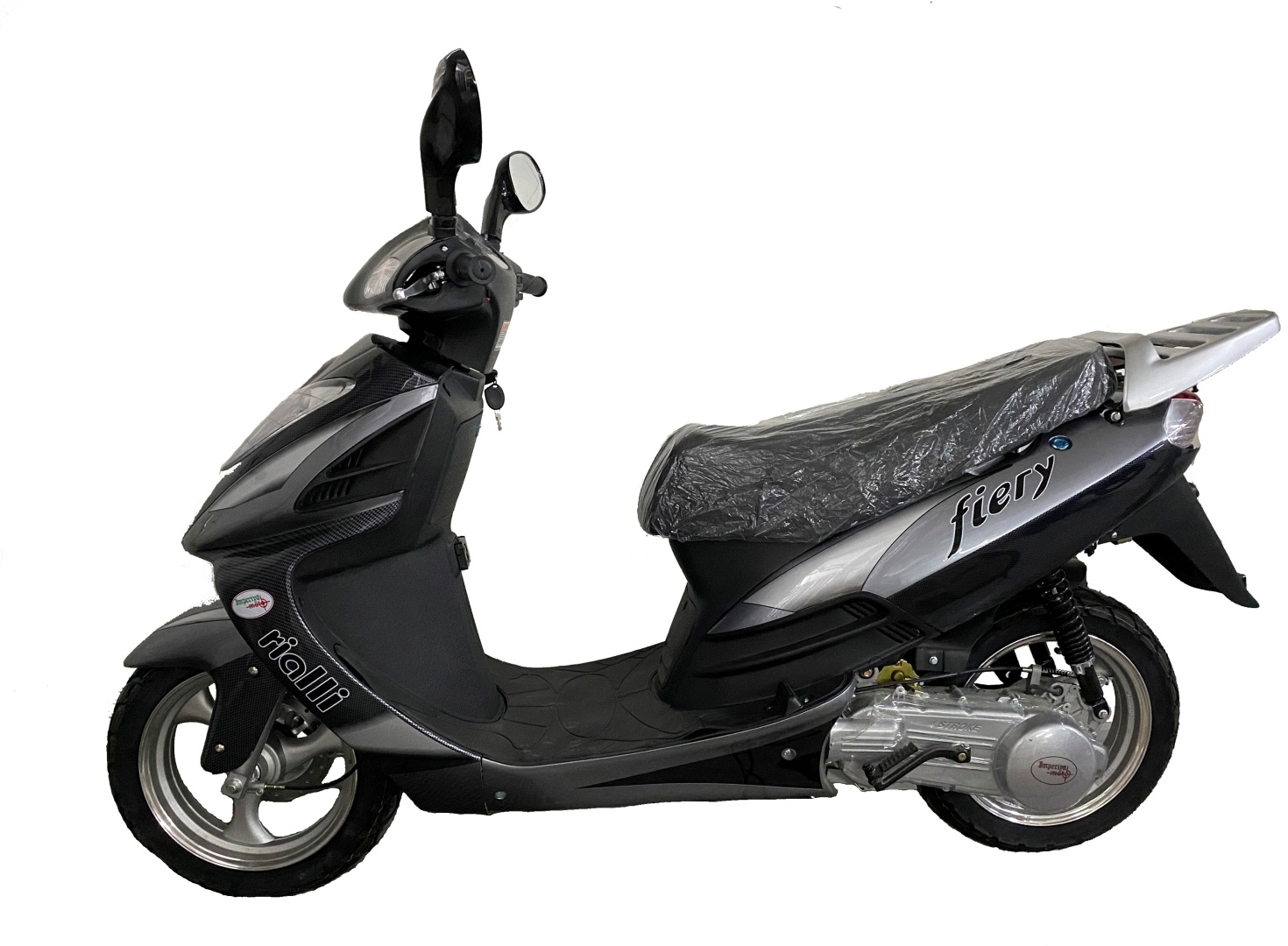 Купить Скутер Carbon Fiery 150 серый в Алматы – Магазин на Kaspi.kz