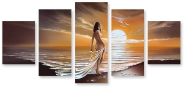 Seven Art 335 Девушка у моря 150x73 см