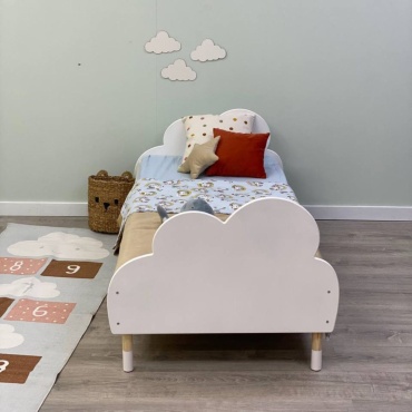 Детская кровать Balaroom Облако OB01, 70x160 см, белый