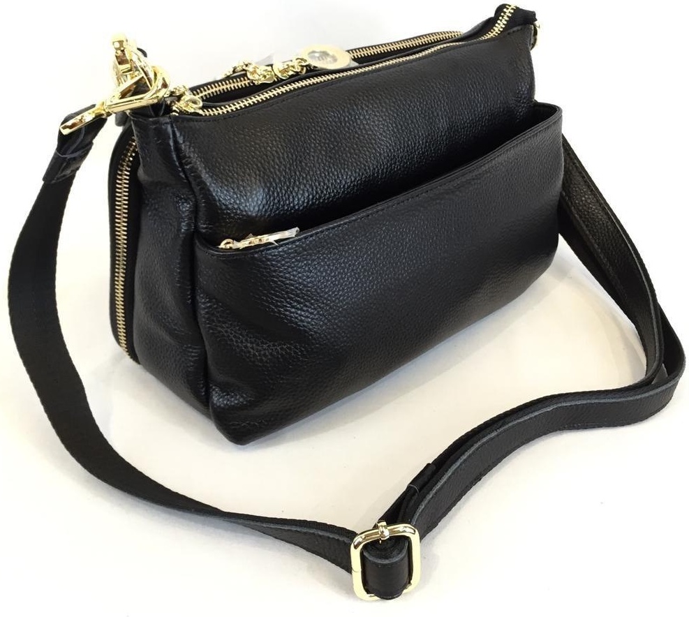 Сумка кросс-боди Leather Country натуральная кожа черный