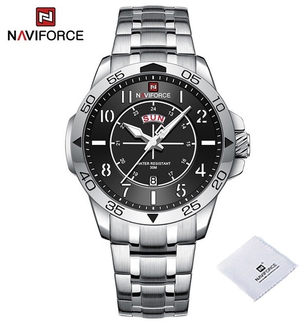 Кварцевые NAVIFORCE NF9204S SBES нержавеющая сталь
