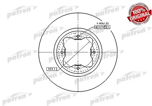 Диски PATRON передние PBD2024