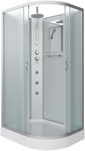Душевая кабина Niagara NG-3312-14LBKTG, 215х120 см, низкий поддон