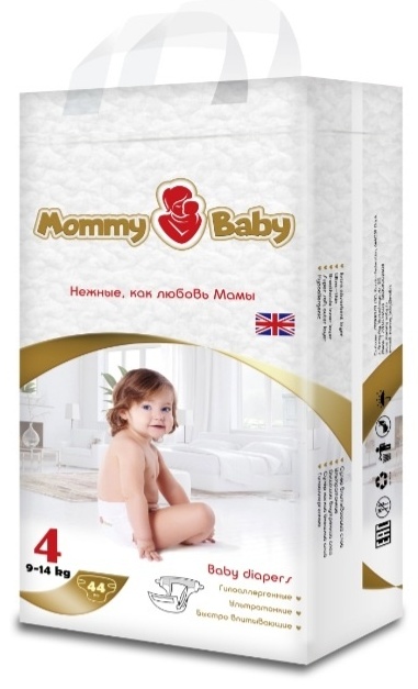 Купить Подгузники Mommy Baby L, 44 шт в Алматы – Магазин на Kaspi.kz