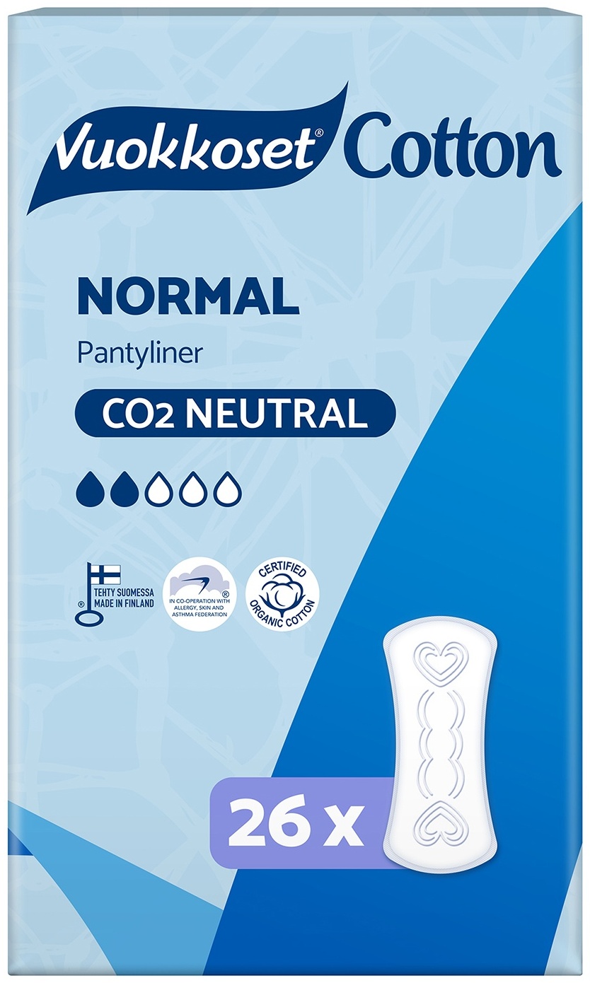 Vuokkoset прокладки ежедневные Cotton Normal 26 шт