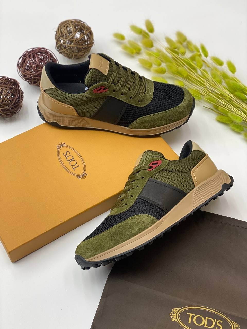 Купить Кроссовки TODS tod's-001 хаки 42 в кредит в Алматы – Kaspi Магазин