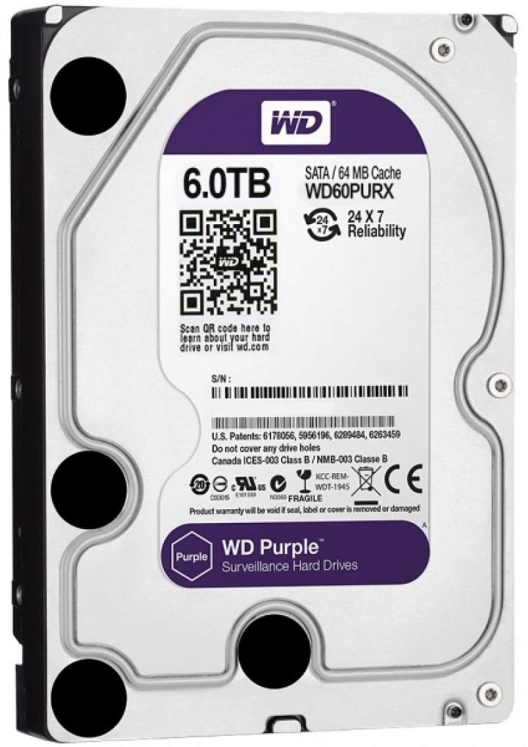 HDD Western Digital Purple WD60PURX 6000 Гб