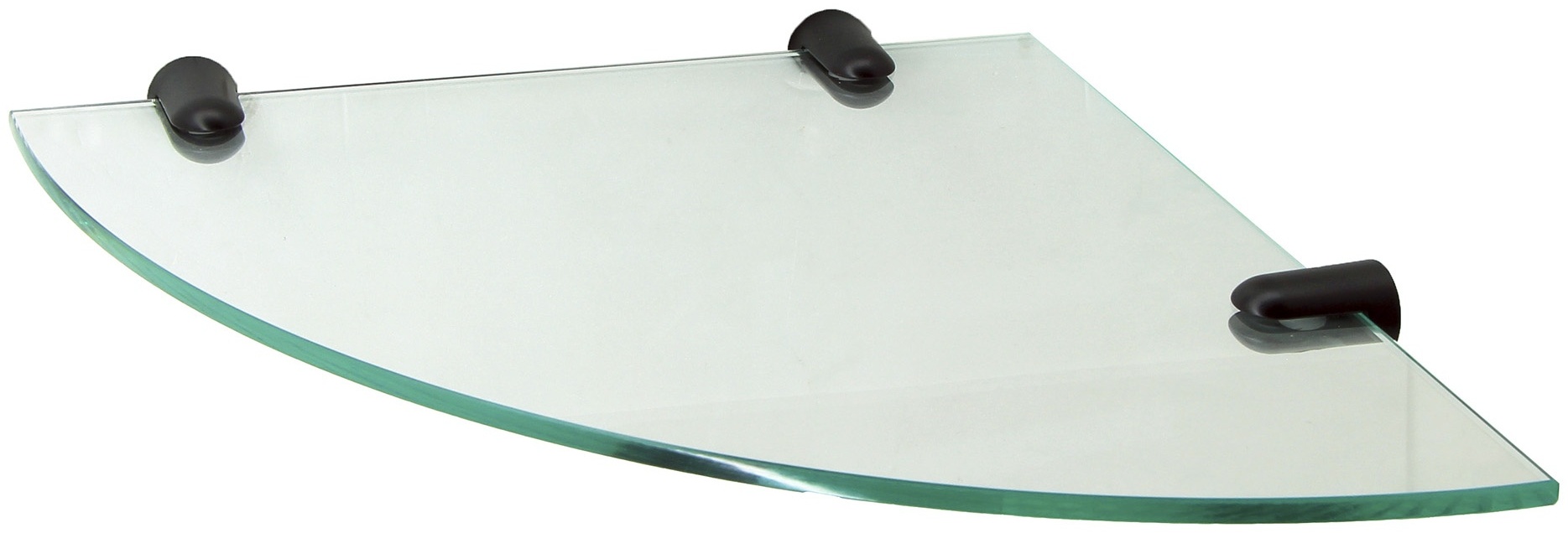 WasserKRAFT полка K-533BLACK 1 шт, металл, стекло