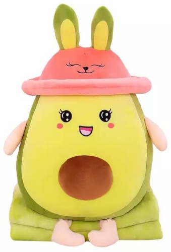 BABY TOY Авокадо мягкая с пледом зеленый