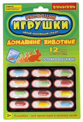 Bondibon Растущие в воде игрушки ВВ5296