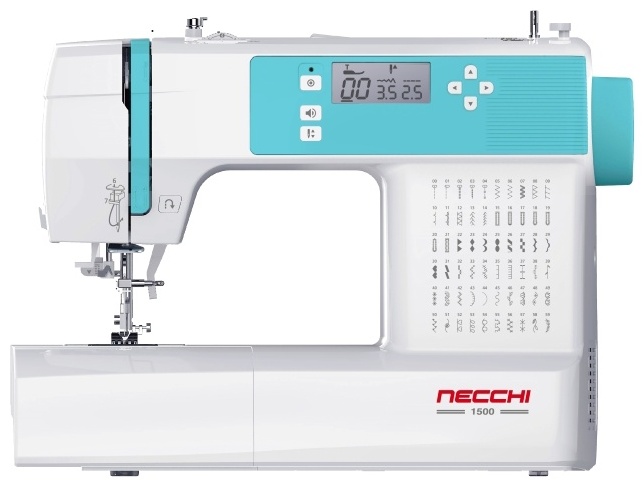 Швейная машина NECCHI 1500 белый, голубой