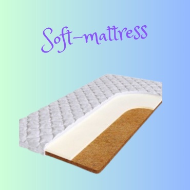 Топпер Soft-mattress Topper Memory Kokos comfort, 90x190x6 см