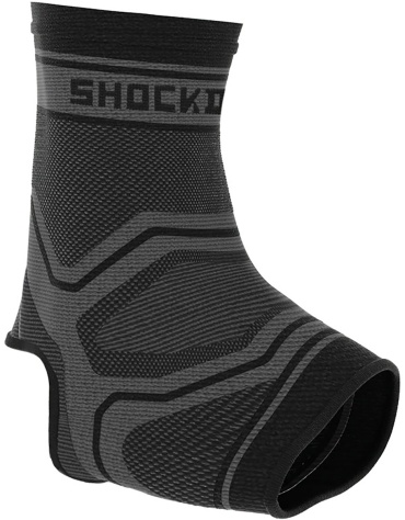 Shock Doctor ANKLE KNIT COMPRESSION SLEEVE черный, серый M