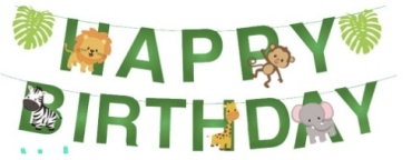 Растяжка Happy birthday