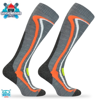 Гольфы, термоноски COMODO Ski2 мультиколор 39-42