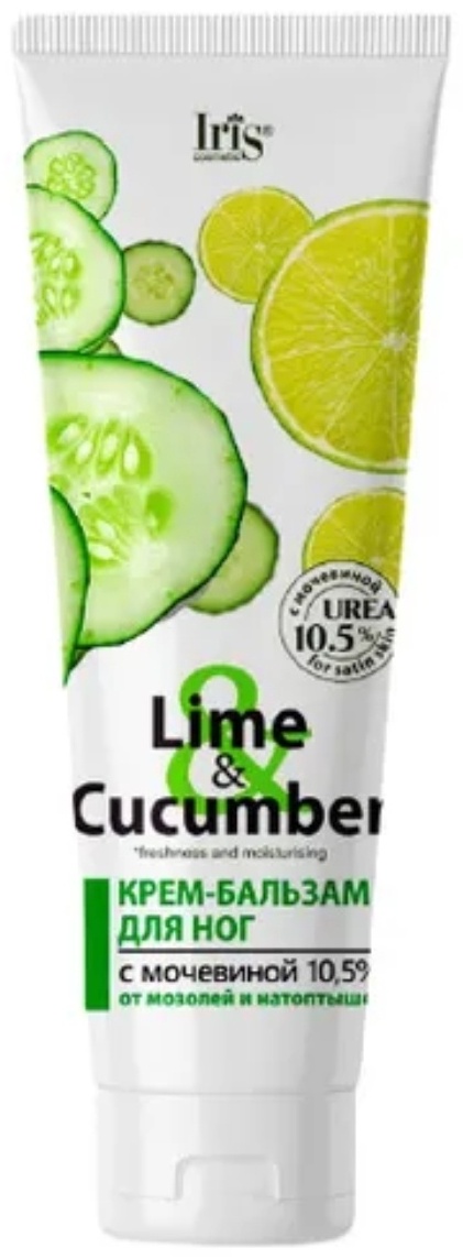 Iris cosmetic Lime & Cucumber от мозолей и натоптышей бальзам для ног 100 мл
