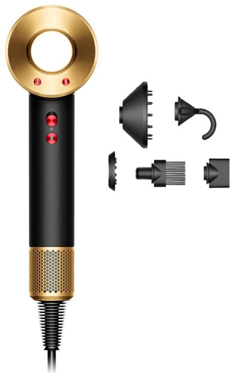 Dyson Supersonic HD07 фен черный, золотой