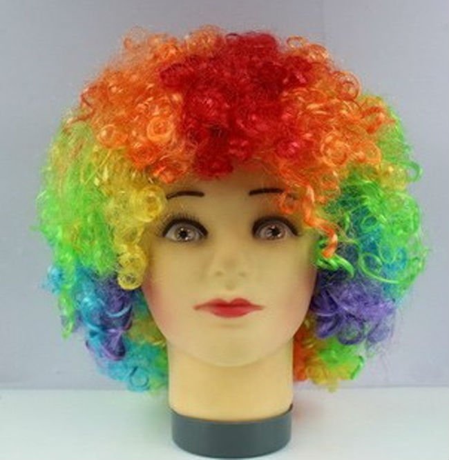 Купить NG парик клоун короткий, кудрявый в кредит в Алматы – Kaspi Магазин