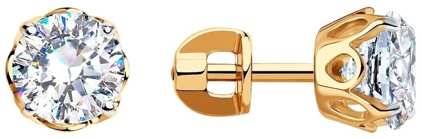 Серьги SOKOLOV 89020083 вес 2.35 г серебро, цирконий