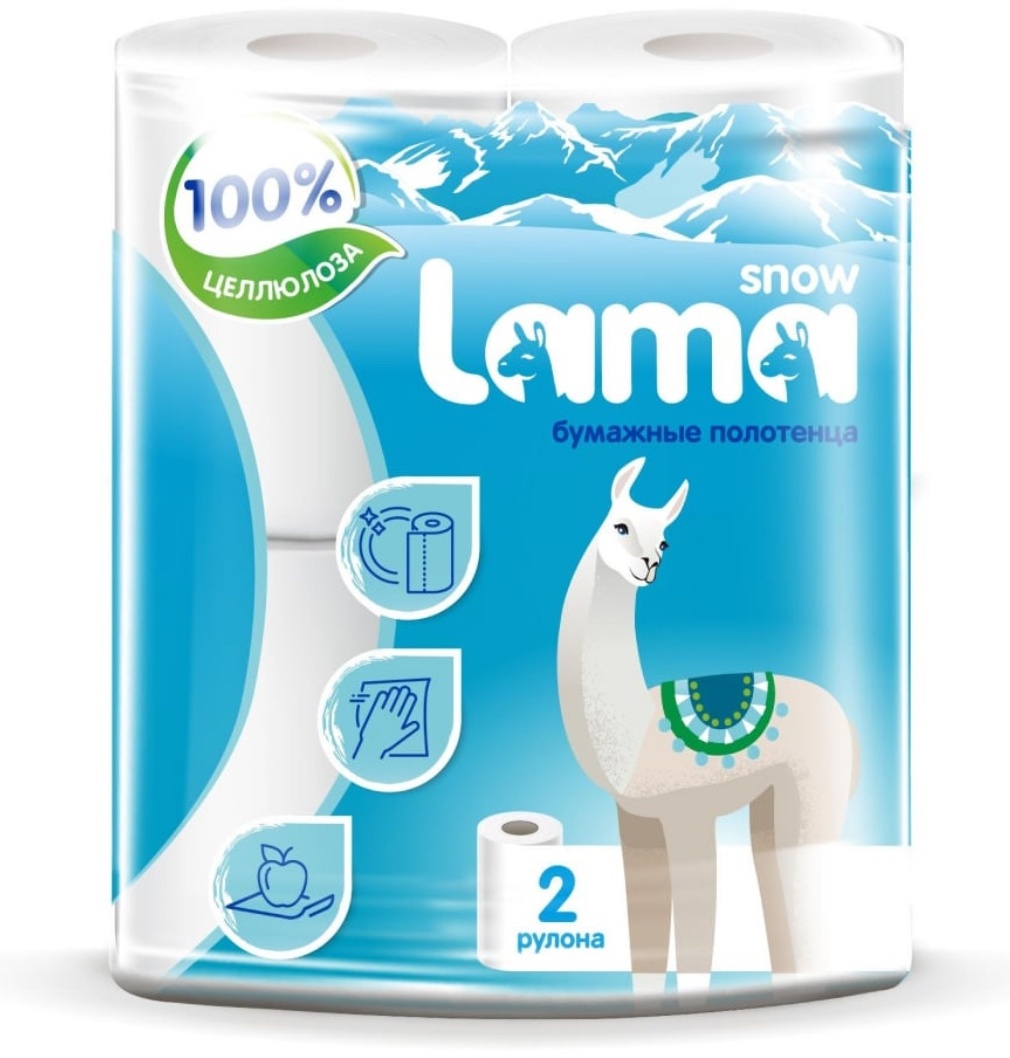 Бумажные полотенца SNOW LAMA 522434 2 шт