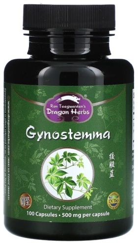 Dragon Herbs БАД Gynostemma 500 мг 100 капсул