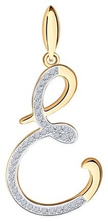 Подвеска LUXOR JEWELRY LUXOR 034702_1,25 вес 1.25 г золото, фианит