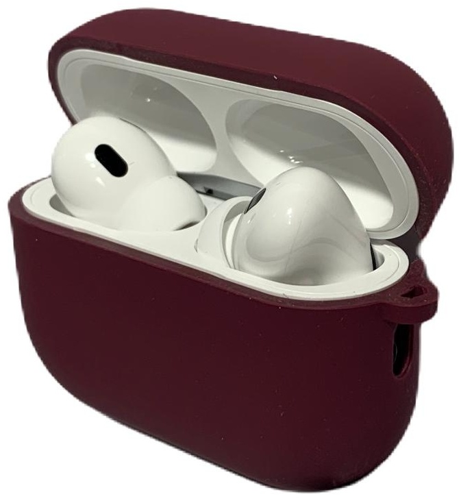 Чехол для Apple AirPods Pro 2 бордовый