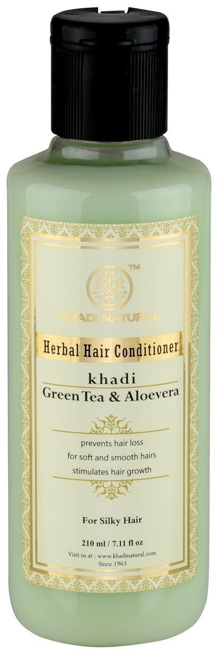 KHADI Кондиционер для волос Зеленый Чай и Алоэвера, 210 мл