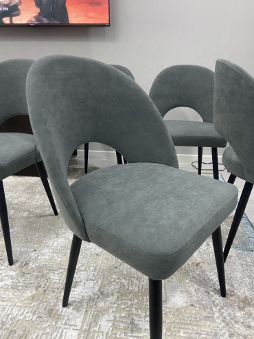 Стул РусМебель Люкс, 85x47x47 см, графит