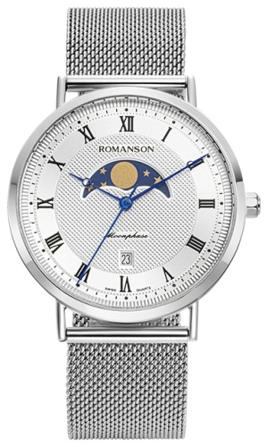 Кварцевые ROMANSON TM1B24FM1W нержавеющая сталь