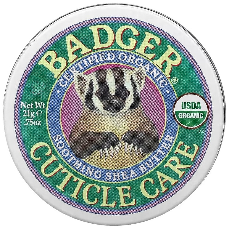 BADGER бальзам Organic Cuticle Care Soothing Shea Butter 21 г