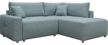 Диван угловой Пинскдрев «Кларк 1» (2мL/R6R/L), 243х92 см, обивка ткань, бледно-голубой