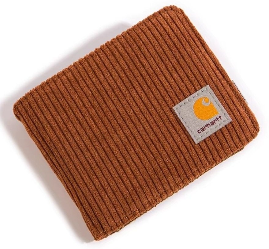 Портмоне CARHARTT искусственная замша, текстиль коричневый