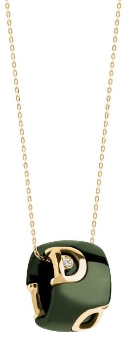 Колье Damiani 20100017 длина 45 см вес 3.5 г золото, бриллиант, керамика