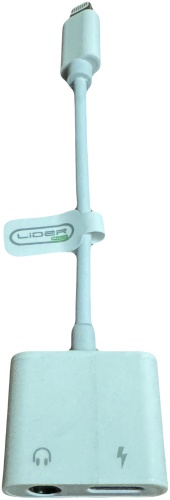 Переходник LIDER Lightning (F), Lightning (M), 0.1 м, N13059 белый
