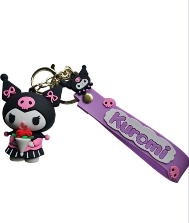 Брелок Kuromi резина 1 шт