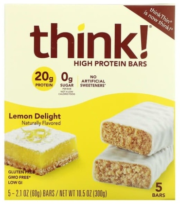 Think! батончик протеиновый High Protein Bars лимонная хрустящая корочка 5 шт