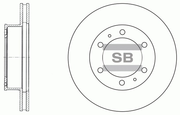 Диски Sangsin Brake передние SD4011-M