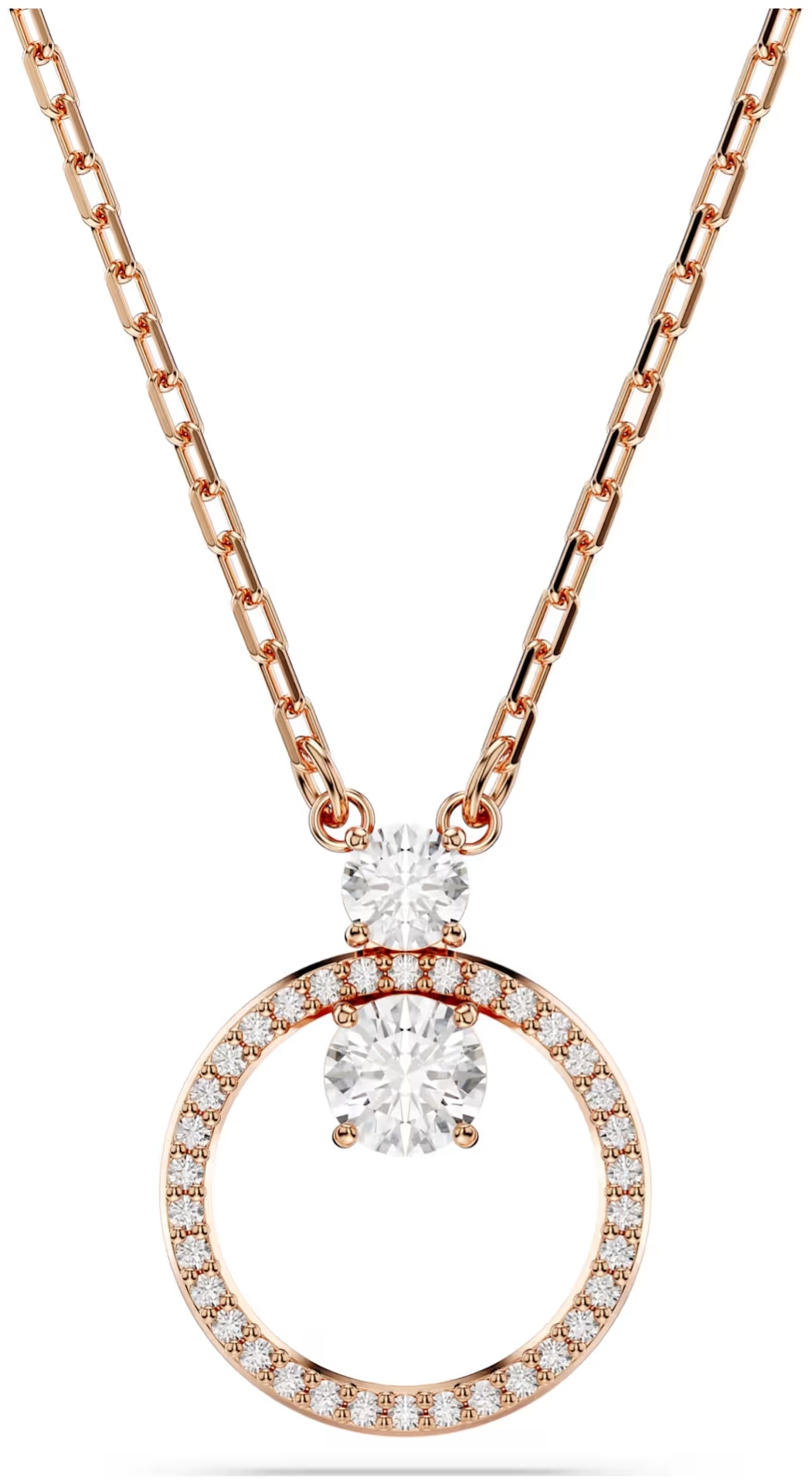 Swarovski длина 45 см ювелирный сплав, кристаллы Swarovski, цирконий