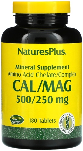 NaturesPlus минерал Cal/Mag 500/250 mg 180 таблеток