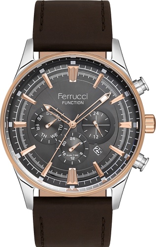 Кварцевые Ferrucci FCF.13085FK.05 нержавеющая сталь